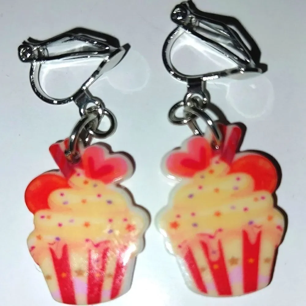 Super cute girls clip-on earrings - Picture 4 of 5